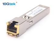 10Gtek GLC T for Cisco 1000Base T SFP Transceiver Cat5E Copper RJ 45 Connector 1.25Gbps 100M 4 pcs Packing
