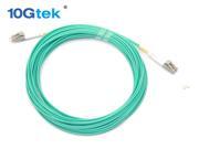 10 Meter 33ft OM3 Duplex LC LC Fiber Optic Cable Patch Cord 10Gb Multimode 50 125