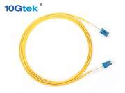 LC LC Fiber Optic Patch Cord Cable 3 Meter 10ft Singlemode OS1 9 125 Duplex LSZH