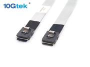 Internal MiniSAS 36 Pin SFF 8087 to SFF 8087 Cable 0.8 Meter Thin Foldable Flexible 2 packs