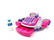 Pretend Play Electronic My Cash Register Toy Realistic Actions Sounds Pink