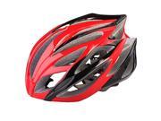 Bicycle Adult Helmet 21 Holes Lightweight Protective Cycling Helemt Black Red