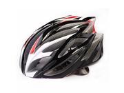 Bicycle Adult Helmet 21 Holes Lightweight Protective Cycling Helemt Black Red