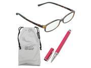 True Gear iShield Anti Reflective Reading Glasses Fully flexable Frame 1.75 Demi