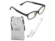 True Gear iShield Anti Reflective Reading Glasses Matte Frame 1.75 Back Demi