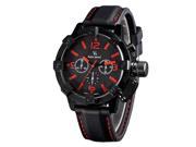 V6 Men s Super Speed Silicone Sport Wrap Quartz Designed Watch Red