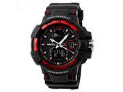 Skmei Men s Climbing Digital Quartz Shock Military Multifunction LED Sports Watches Red