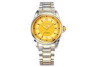 Harwish Men s Automatic Mechanical Stainless Steel Band Business Wristwatch Gold