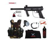 Tippmann 98 Custom Maddog Lieutenant Tactical Camo Vest Paintball Gun Package Black