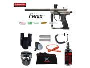 Spyder Fenix Private HPA Paintball Gun Package Silver Grey