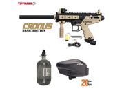 Tippmann Cronus Basic Tactical HPA Paintball Gun Package Black Tan