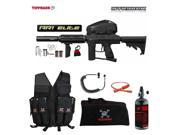 Tippmann Stryker AR1 Elite Maddog Lieutenant HPA Attack Vest Paintball Gun Package Black