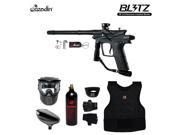 Azodin Blitz 3 Beginner Protective CO2 Paintball Gun Package Black