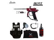 Azodin Blitz 3 Lieutenant HPA Paintball Gun Package Red