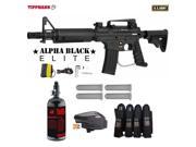 Tippmann U.S. Army Alpha Black Elite Tactical Advanced Paintball Gun Package Black