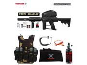 Tippmann Stryker AR1 Elite Maddog Lieutenant HPA Tactical Camo Vest Paintball Gun Package Black