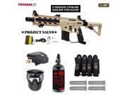 Tippmann U.S. Army Project Salvo w E Grip Expert Paintball Gun Package Tan