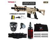 Tippmann U.S. Army Project Salvo w E Grip Beginner HPA Paintball Gun Package Tan
