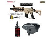 Tippmann U.S. Army Project Salvo w E Grip Basic HPA Paintball Gun Package Tan