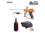Azodin Blitz HPA Paintball Gun Package Orange Silver