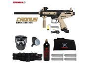 Tippmann Cronus Basic Tactical Beginner C02 Paintball Gun Starter Package Black Tan