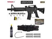 Tippmann U.S. Army Alpha Black Elite Tactical w E Grip 12oz. CO2 Paintball Gun Package Black