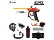 Azodin Blitz 3 Electronic Maddog Elite Remote CO2 Paintball Gun Package Orange