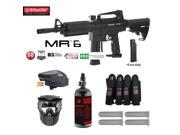 Spyder MR6 w DLS Spare FS 9 Round Magazine Expert Paintball Gun Package Black