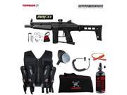 Tippmann Stryker MP1 Maddog Lieutenant HPA Sport Vest Paintball Gun Package Black