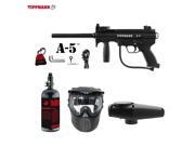 Tippmann A 5 Standard Beginner HPA Paintball Gun Package Black