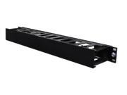 1U Horizontal Rack Mount Cable Management Unit with Panel Plastic .Warehouse in USA!