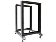 15U 4 Post Open Frame 19 Server Audio Rack 16 Deep.Warehouse in USA!