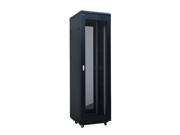 SERVER RACK CABINET 42U 19 600mm Deep BLACK ALUMINUM FRAME.Warehouse in USA