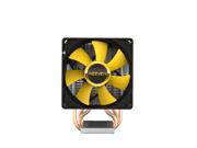 Reeven CHRONO GUARD CPU cooler 92mm PWM fan INTEL AMD RC 0902 Black Yellow