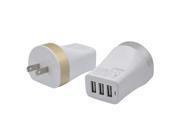 US Plug High Quality USB Power Adapter AC Home Wall Charger Golden