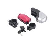 6LED Bicycle Bike Cycling Front Headlight 5 LED Rear Tail Light Lamp Set