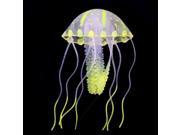 Glowing Effect Artificial Jellyfish Ornament Fish Tank Aquarium Decoration