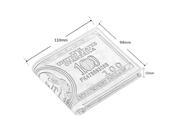 US Dollar Bill Wallet Brown PU Leather Wallet Bifold Credit Card Photo Thrifty