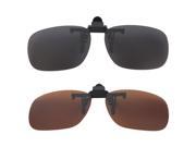 New Fashion Men Polarized UV 400 Clip on Flip up Driving Glasses Sunglasses