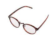 Retro Geek Vintage Nerd Large Frame Fashion Round Clear Lens Glasses