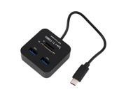 USB 3.1 Type C HUB Card Reader COMBO Adapter Support TF Card 2 USB ports