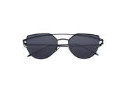 Reflective Lenses Ladies High Quality Sunglasses Metal Frame For Star Style