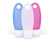 98ml Silicone Travel Packing Facial Cleanser Shampoo Bath Bottles Container