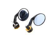 Side Mirrors for Motorcycle Rear View Handle Bar End Mirrors Square NEW