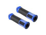 2x Motorcycle Handle Bar Sports Metal Rubber Gel Hand Grips Replacement