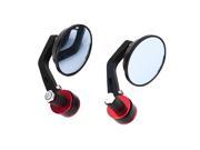 Quality Motorcycle Aluminum Rear View Handle Bar End Reflective Mirrors