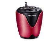 New Power 120W 3.1A 2 USB and Cigarette Socket Cup Holder Car Charger