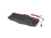 Tri Color Wired Illuminated Backlit Ergonomic Gaming Keyboard For PC Laptop