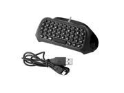 3.5mm Plug Black Mini Wireless Chatpad Message Keyboard for PS4 Controller