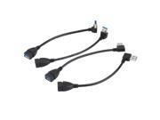 USB 3.0 Male A to Female A 90 Degree Extension Data Sync Cord Cable Adapter